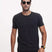 Camiseta Everyday Preta Mescla Viscose EcoVero™ & Tingimento Reativo EZUTUS Roupa Masculina Básica de Qualidade