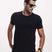 Camiseta Everyday Preta Viscose EcoVero™ & Tingimento Reativo EZUTUS Roupa Masculina Básica de Qualidade