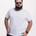 Camiseta Algodão 301 Branca | Plus Size Algodão BCI™ & Tingimento Reativo EZUTUS Roupa Masculina Básica de Qualidade