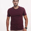 Camiseta Algodão 301 Vinho Algodão BCI™ & Tingimento Reativo EZUTUS Roupa Masculina Básica de Qualidade