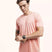 Camiseta Everyday Rosa Viscose EcoVero™ & Tingimento Reativo EZUTUS Roupa Masculina Básica de Qualidade