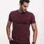 Camiseta Everyday Vinho Viscose EcoVero™ & Tingimento Reativo EZUTUS Roupa Masculina Básica de Qualidade