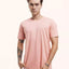 Camiseta Mescla 401 Rosa Algodão BCI™ & Tingimento Reativo EZUTUS Roupa Masculina Básica de Qualidade